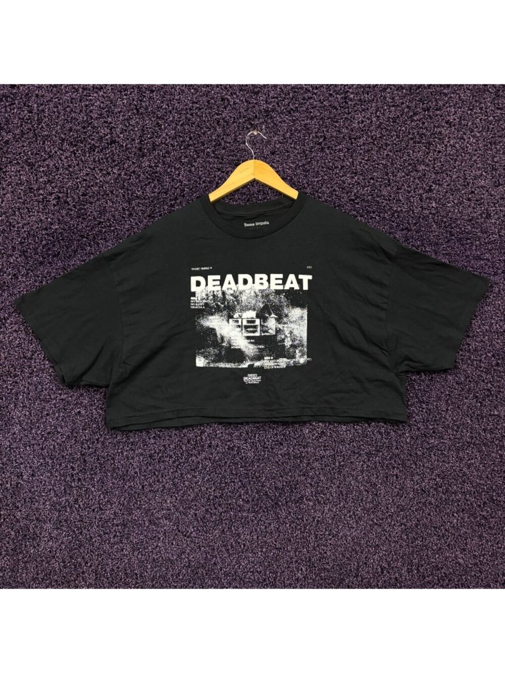 Tame Impala Deadbeat Crop Top Size XXL